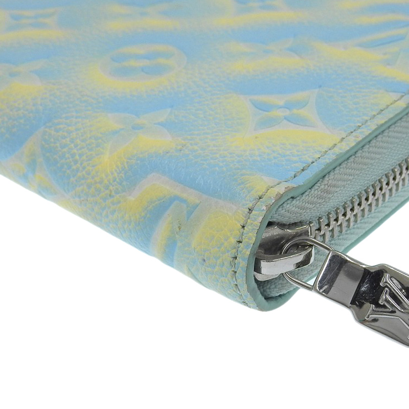 http://ルイヴィトン%20LOUIS%20VUITTON%20モノグラム・アンプラント%20ジッピー・ウォレット%20ヴェール・ドー%20ブルー%20イエロー%20M81466%20中古%20LV1599