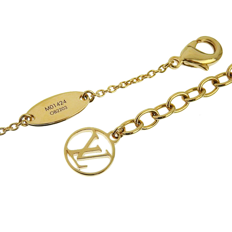 http://ルイヴィトン%20LOUIS%20VUITTON%20ネックレス%20LVアイコニック%20ハート%20ゴールド色%20GP%20M01424%20中古%20LV1606