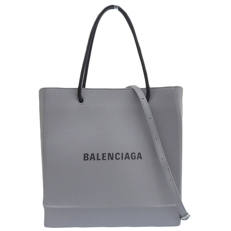http://バレンシアガ%20BALENCIAGA%20ショッピングトート%20#S%202WAYバッグ%20トートバッグ%20ショルダーバッグ%20レザー%20グレー%20568813%20中古%20OB2030
