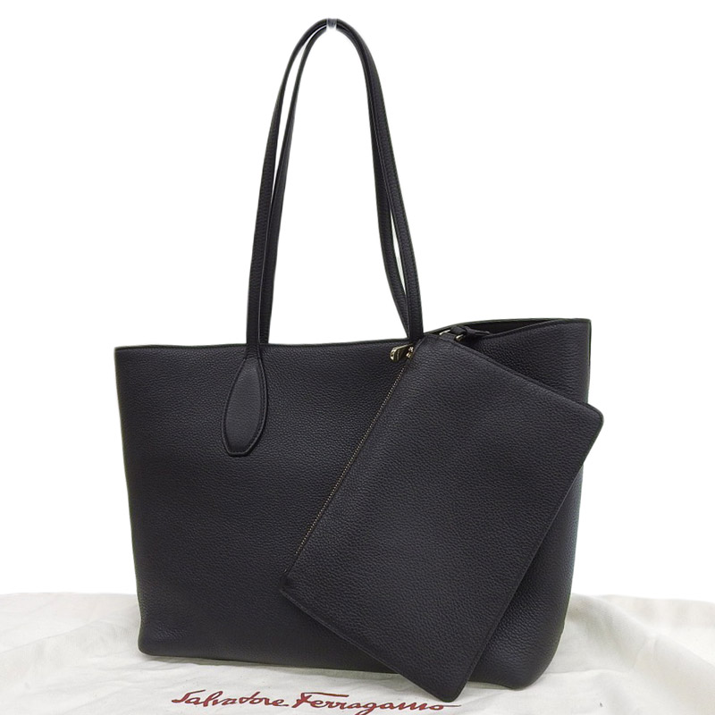 http://フェラガモ%20FERRAGAMO%20トートバッグ%20レザー%20ブラック%20中古%20OB2031