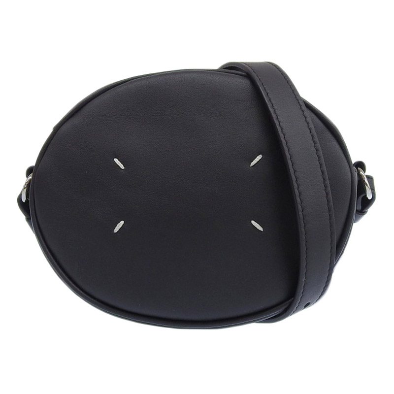 メゾンマルジェラ MAISON MARGIELA タビ カメラバッグ ショルダーバッグ 4ステッチ レザー ブラック SB3WG0039 中古 OB2034