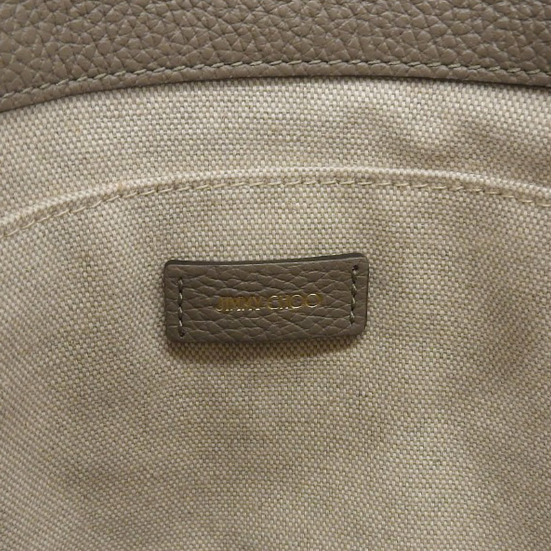 http://ジミーチュウ%20JIMMY%20CHOO%202WAYバッグ%20ハンドバッグ%20ショルダーバッグ%20スタースタッズ%20レザー%20グレージュ%20美品%20OB2036