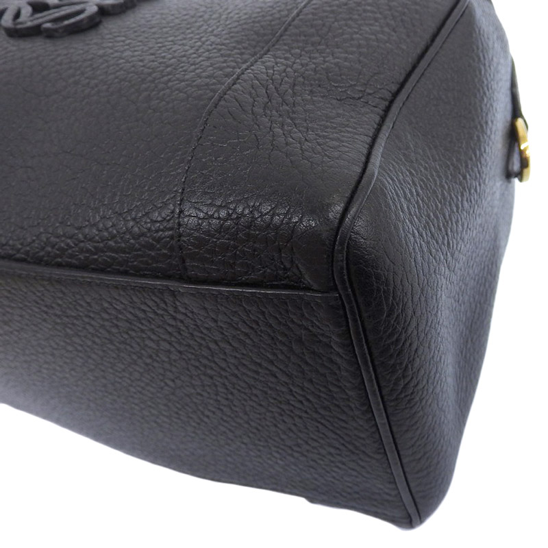 http://ロエベ%20LOEWE%20フスタ25%20アナグラム%202WAYバッグ%20ハンドバッグ%20ショルダーバッグ%20レザー%20ブラック%20美品%20OB2037
