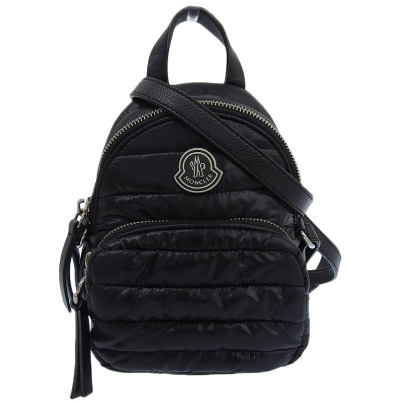 モンクレール MONCLER 2WAYバッグ ショルダーバッグ ハンドバッグ ナイロン/レザー ブラック 5L00024 中古 OB2042