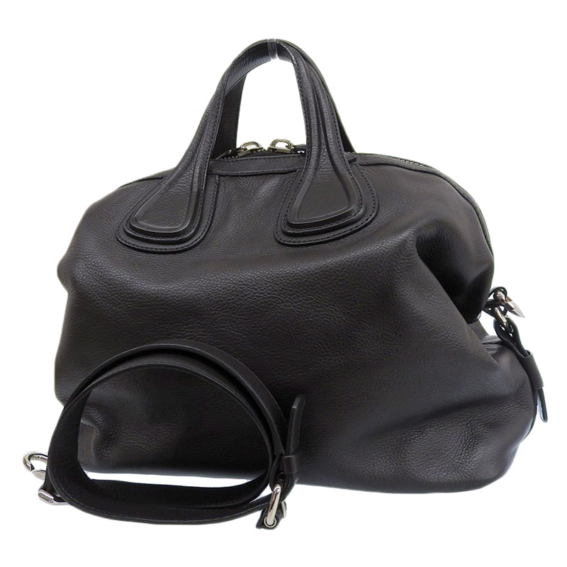 http://ジバンシー%20GIVENCHY%20ナイチンゲール%202WAYバッグ%20ハントバッグ%20ショルダーバッグ%20レザー%20ブラック%20中古%20OB2055