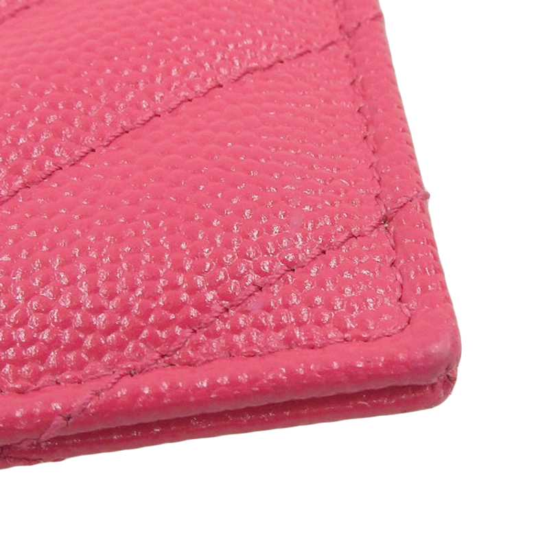 http://サンローラン%20SAINT%20LAURENT%20カードケース%20名刺入れ%20レザー%20ピンク%20中古%20OBB0563