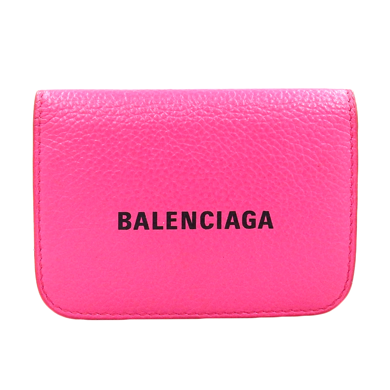 http://バレンシアガ%20BALENCIAGA%20ミニウォレット%20三つ折り財布%20レザー%20ピンク%20593813%20中古%20OBB0564