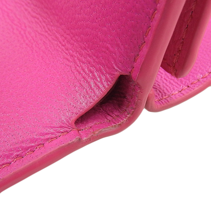 http://バレンシアガ%20BALENCIAGA%20ミニウォレット%20三つ折り財布%20レザー%20ピンク%20593813%20中古%20OBB0564