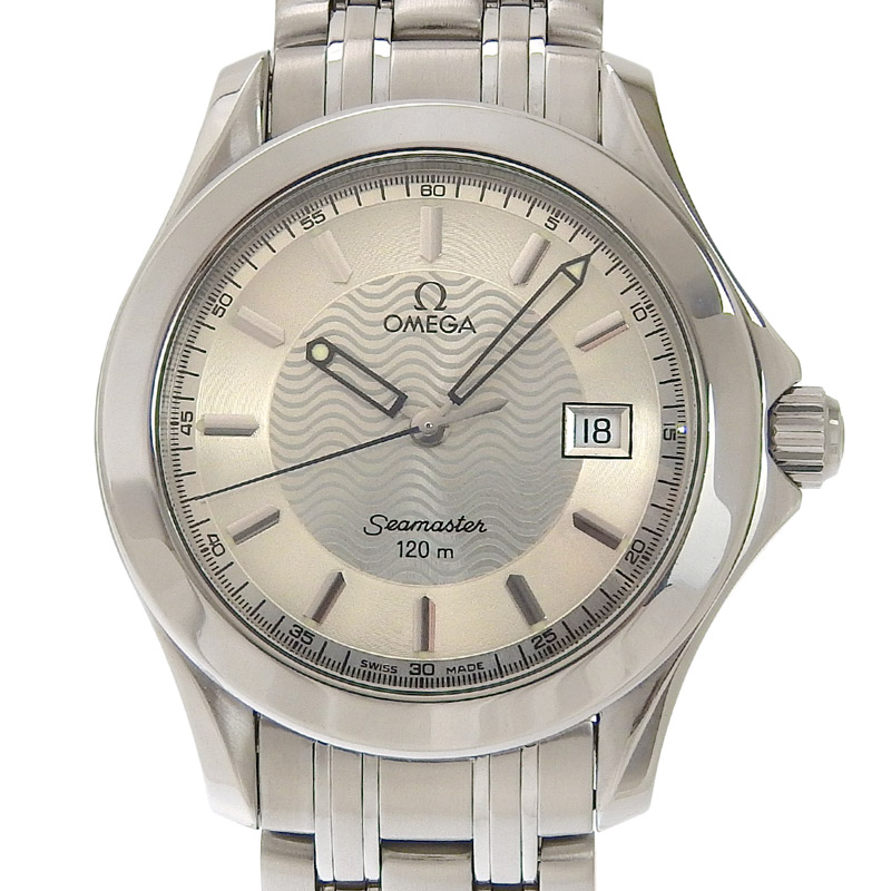 オメガ OMEGA シーマスター メンズ クォーツ 腕時計 SS シルバー文字盤 2501.31 中古 OW0441