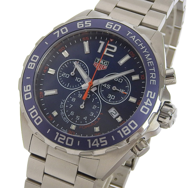 http://タグホイヤー%20TAG%20HEUER%20フォーミュラ1%20クロノグラフ%20メンズ%20クォーツ%20腕時計%20SS%20ブルー文字盤%20CAZ1014.BA0842%20中古%20OW0442
