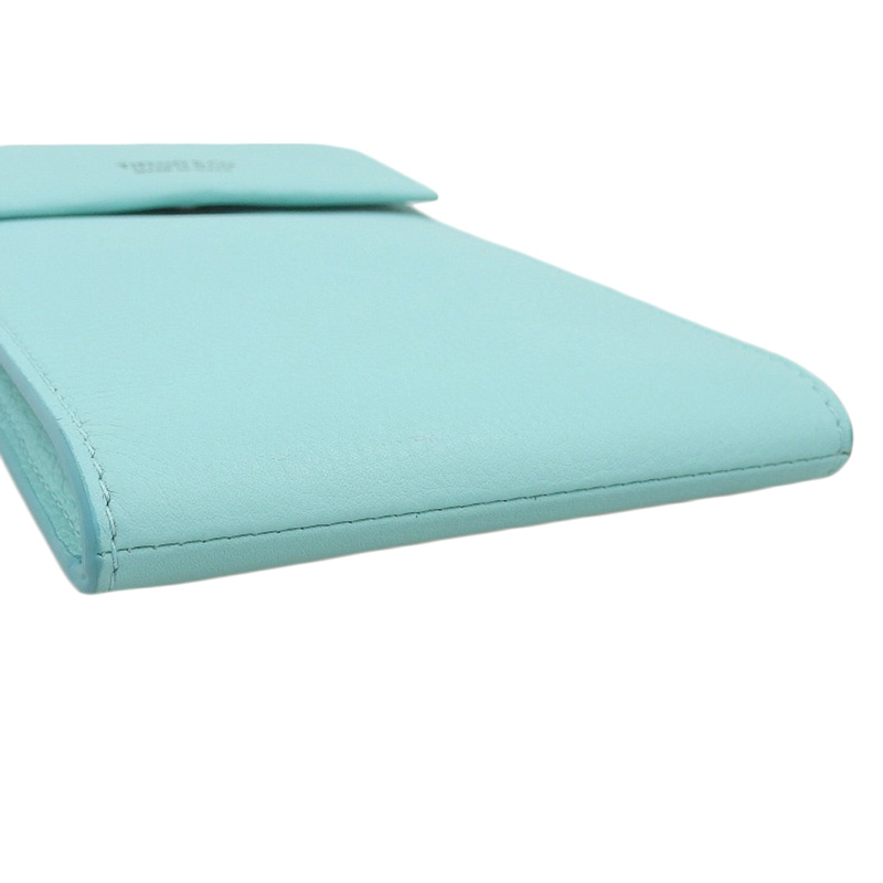 http://ティファニー%20TIFFANY%20&%20Co.%20スマホショルダー%20ショルダーバッグ%20レザー%20ブルー%20中古%20TI0340