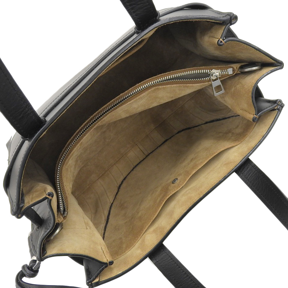 http://ロエベ%20LOEWE%20ゲートトップハンドル%202WAYバッグ%20ハンドバッグ%20ショルダーバッグ%20レザー/キャンバス%20ブラック/ホワイト%20中古%20OB2070