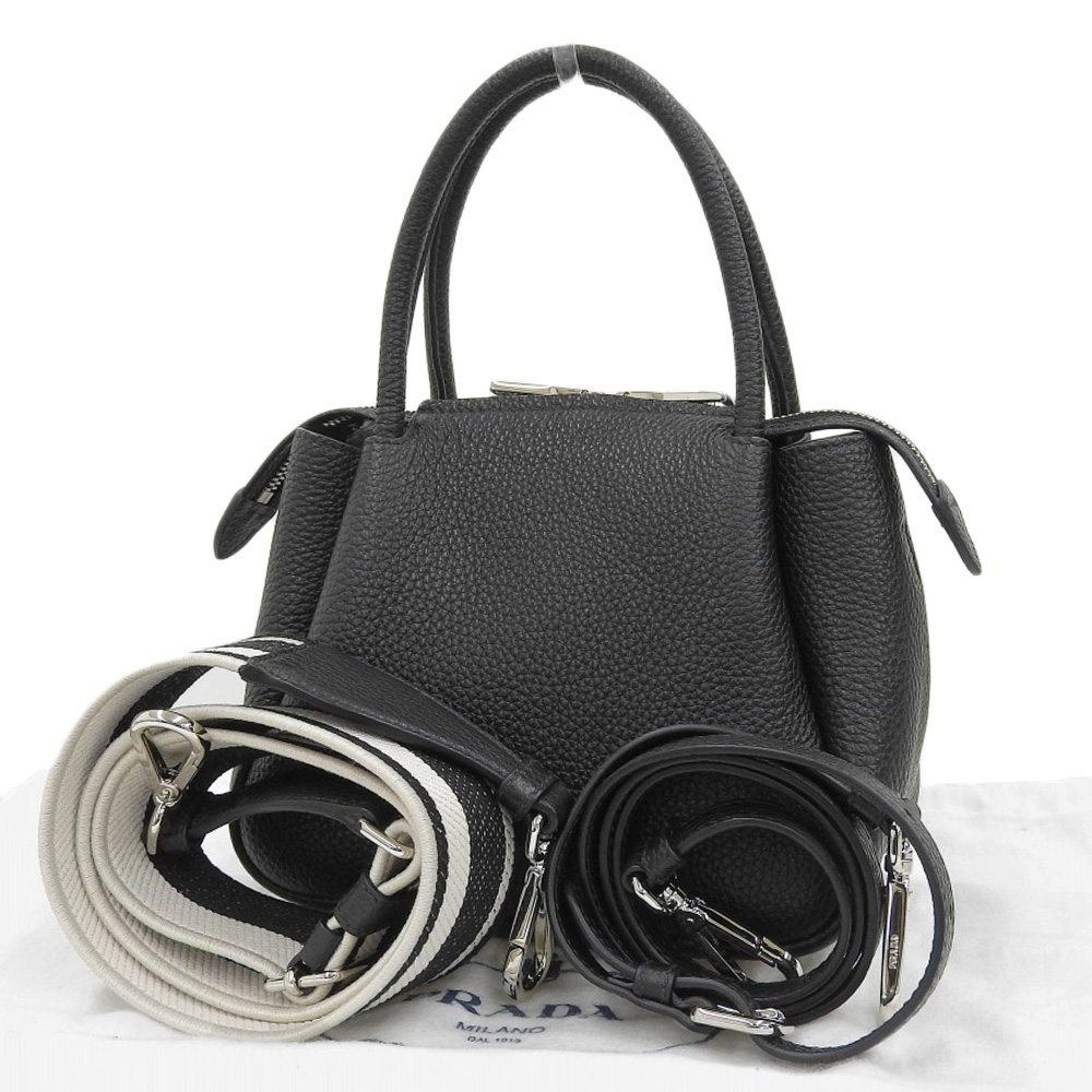 http://プラダ%20PRADA%202WAYバッグ%20ミニハンドバッグ%20ショルダーバッグ%20ヴィッテロダイノ%20ソフト%20レザー%20ブラック%201BA362%20美品%20OB2072