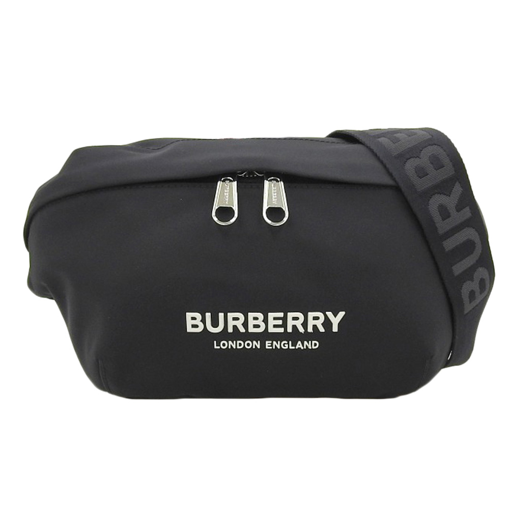 http://バーバリー%20BURBERRY%20ベルトバッグ%20ボディバッグ%20ウエストバッグ%20ナイロン%20ブラック%20中古%20OB2076