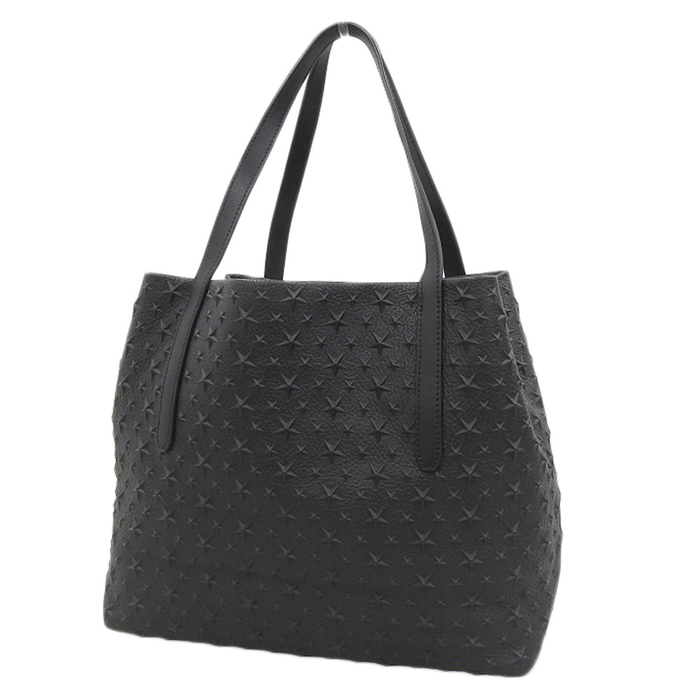 http://ジミーチュウ%20JIMMY%20CHOO%20トートバッグ%20スターエンボス%20レザー%20ブラック%20中古%20OB2079