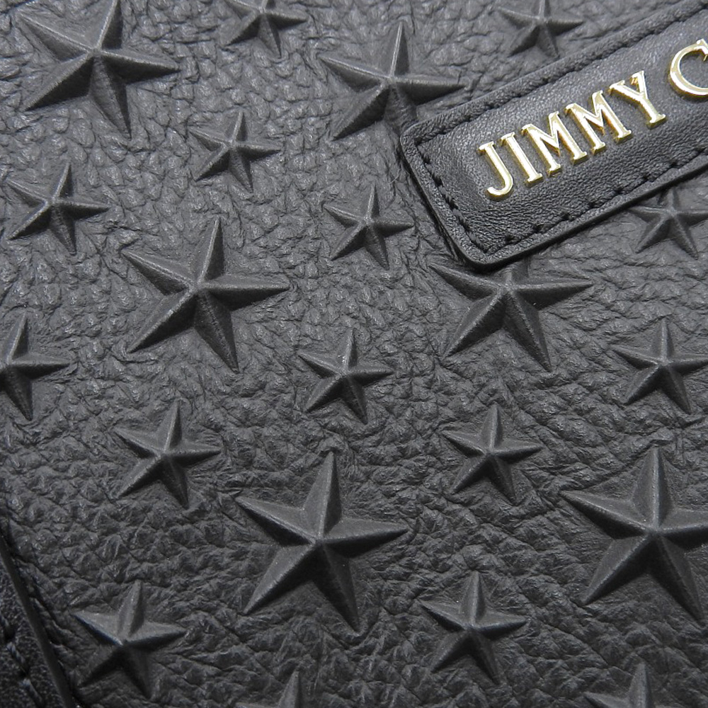 http://ジミーチュウ%20JIMMY%20CHOO%20トートバッグ%20スターエンボス%20レザー%20ブラック%20中古%20OB2079