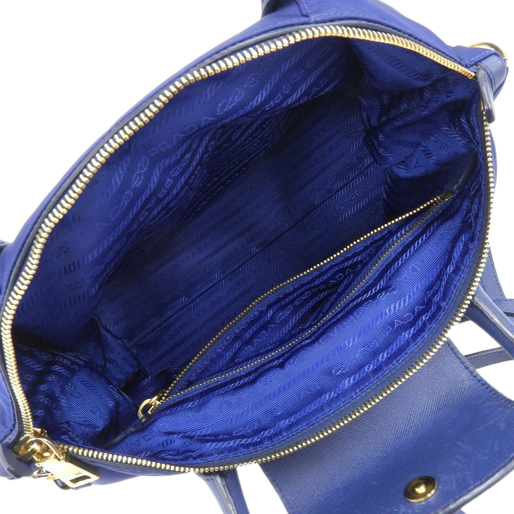 http://プラダ%20PRADA%202WAYバッグ%20ハンドバッグ%20ショルダーバッグ%20ナイロン/レザー%20ブルー%20BN2106%20中古%20OB2085