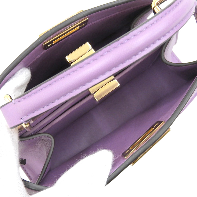 http://フェンディ%20FENDI%20ピーカブー%20プチ%20アイシーユー%202WAYバッグ%20ハンドバッグ%20ショルダーバッグ%20レザー%20パープル%208BN335%20美品%20OB2124