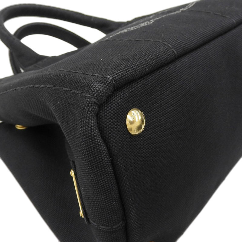 http://プラダ%20PRADA%20カナパ%202WAYバッグ%20トートバッグ%20ハンドバッグ%20ショルダーバッグ%20キャンバス%20ブラック%201BG439%20中古%20OB2129