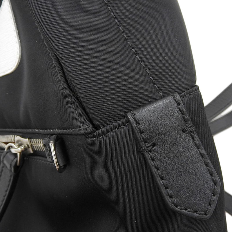 http://フェンディ%20FENDI%20モンスター%20バックパック%20リュックサック%20ナイロン/レザー%20ブラック%208BZ038%20中古%20OB2133