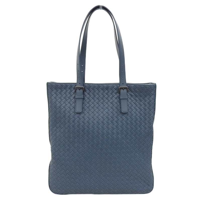 http://ボッテガヴェネタ%20BOTTEGA%20VENETA%20イントレチャート%20トートバッグ%20レザー%20ブルー%20中古%20OB2137