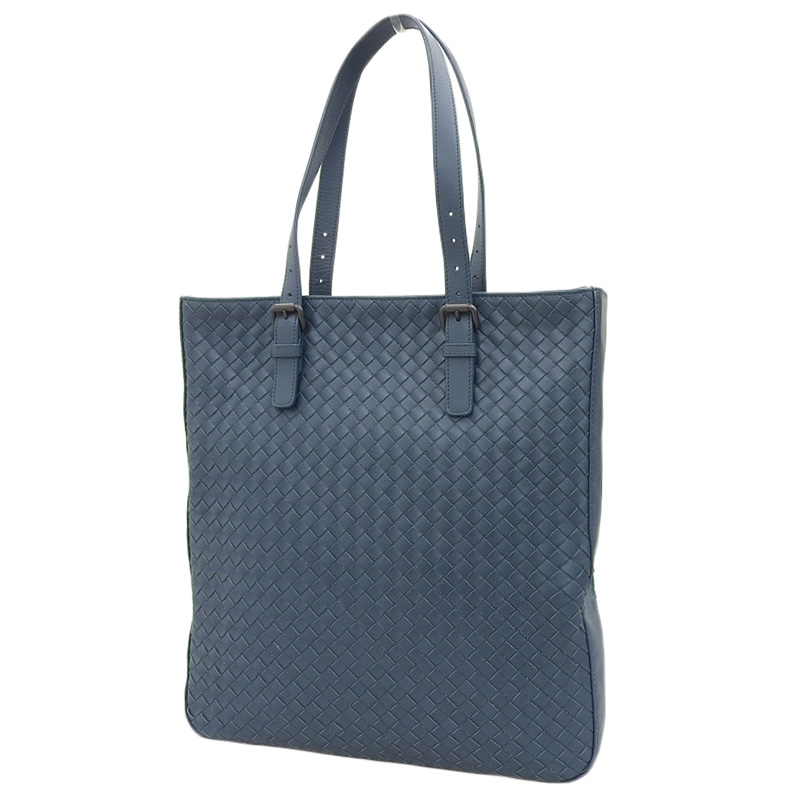 http://ボッテガヴェネタ%20BOTTEGA%20VENETA%20イントレチャート%20トートバッグ%20レザー%20ブルー%20中古%20OB2137