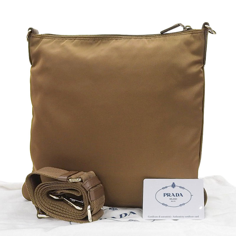 http://プラダ%20PRADA%20ショルダーバッグ%20テスート%20ナイロン/レザー%20ブラウン%20BT0715%20中古%20OB2150