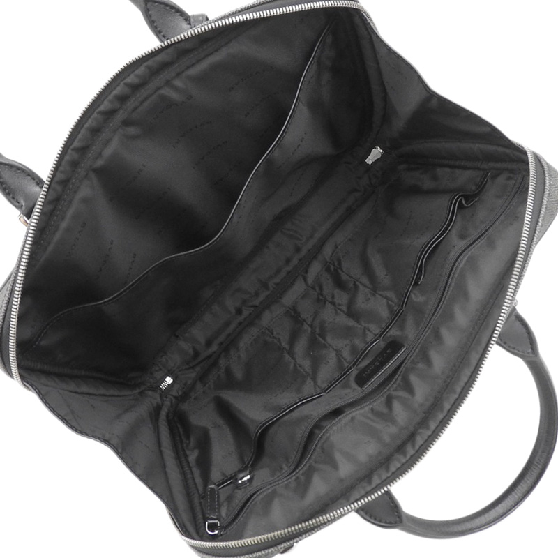 http://ブルガリ%20BVLGARI%20ウィークエンド%202WAYバッグ%20ビジネスバッグ%20ショルダーバッグ%20PVC/レザー%20グレー/ブラック%20中古%20BV0151