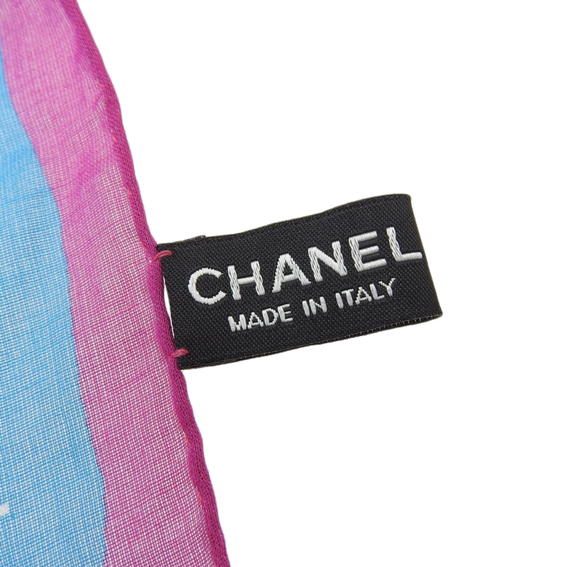 http://シャネル%20CHANEL%20スカーフ%20コットン%20ブルー系%20中古%20CH0955