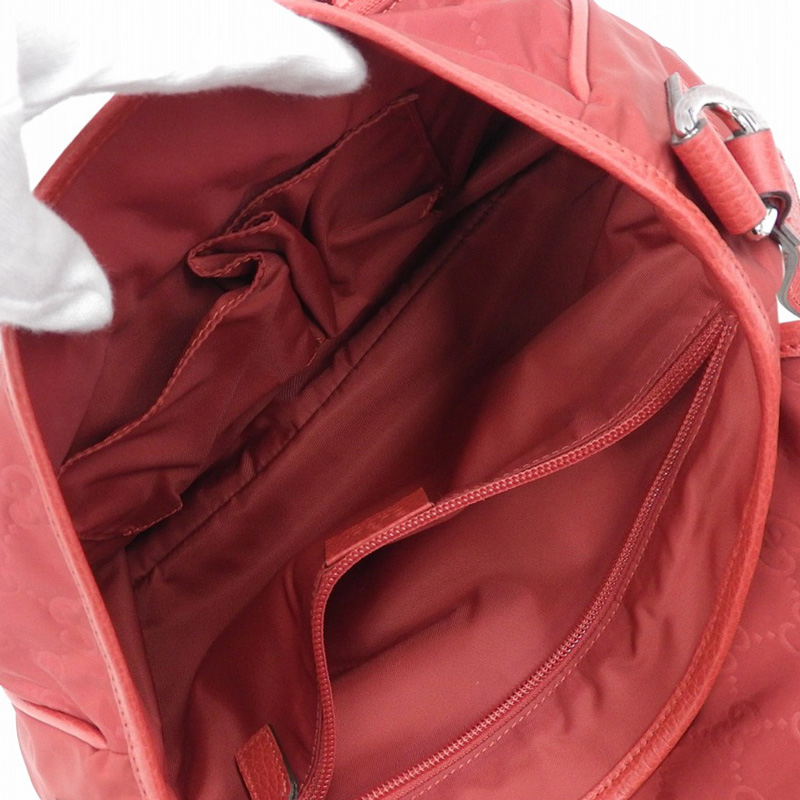 http://グッチ%20GUCCI%20グッチシマ%20GG%20ショルダーバッグ%20斜め掛けショルダー%20ナイロン/レザー%20レッド%20510335%20中古%20GU0615