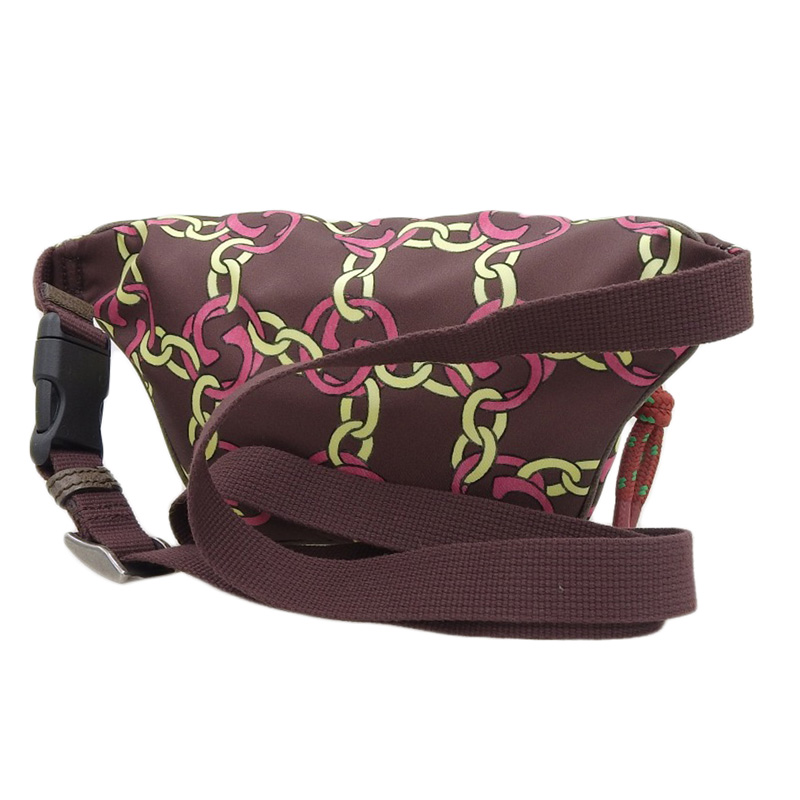 http://グッチ%20GUCCI%20ノースフェイスコラボ%20ボディバッグ%20ウエストバッグ%20ナイロン/レザー%20ボルドー%20650299%20中古%20GU0619
