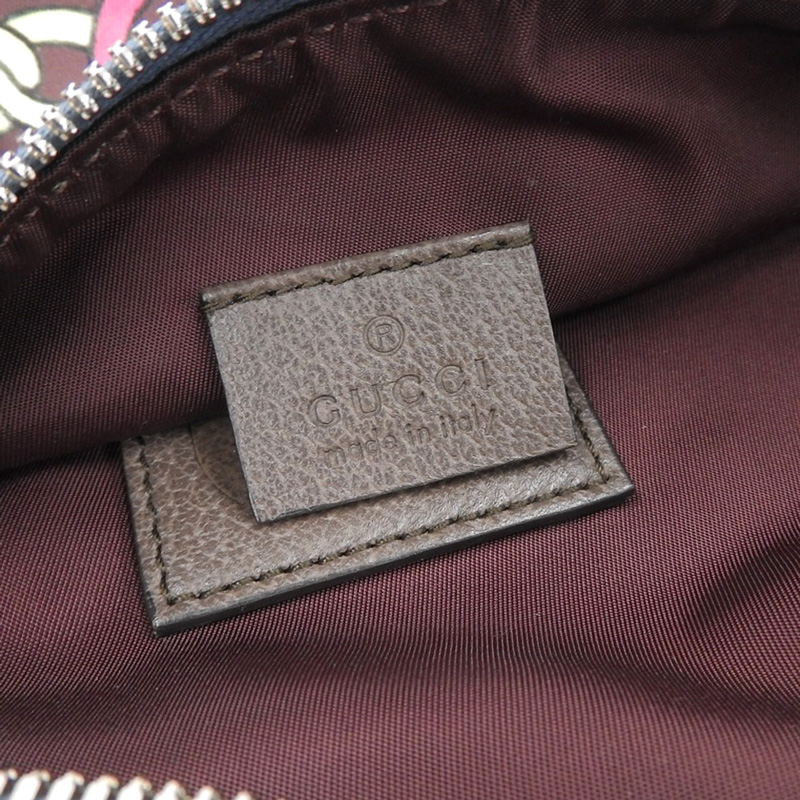 http://グッチ%20GUCCI%20ノースフェイスコラボ%20ボディバッグ%20ウエストバッグ%20ナイロン/レザー%20ボルドー%20650299%20中古%20GU0619