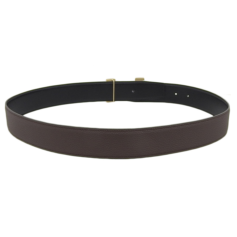 http://エルメス%20HERMES%20コンスタンス%20Hベルト%20レザー%20ブラック/ブラウン%20ゴールド金具%20U刻印%202022年%20美品%20HE0976