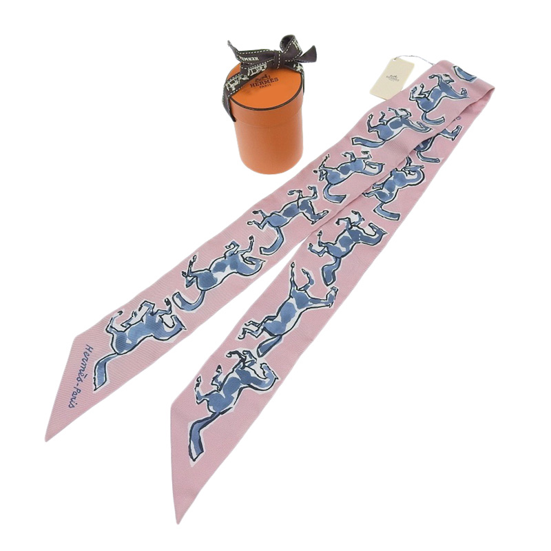 http://エルメス%20HERMES%20ツイリー%20スカーフ%20シルク%20ピンク%20馬%20中古%20HE0979