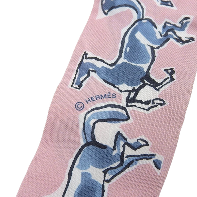 http://エルメス%20HERMES%20ツイリー%20スカーフ%20シルク%20ピンク%20馬%20中古%20HE0979