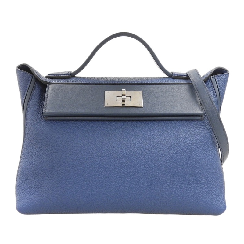 エルメス ヴァンキャトル29 2WAYバッグ スイフト/トリヨンモーリス ブルードプリュス/ディープブルー U刻印 2022年 中古 HE0990