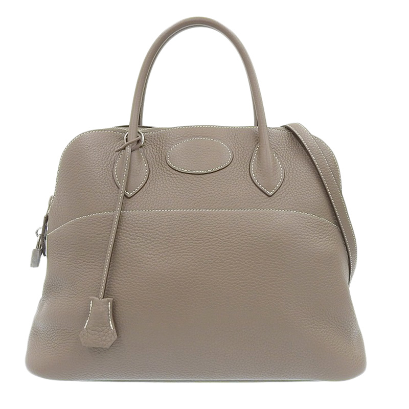 エルメス HERMES ボリード35 2WAYバッグ ハンドバッグ ショルダーバッグ トリヨンクレマンス エトゥープ T刻印 2015年 中古 HE1001