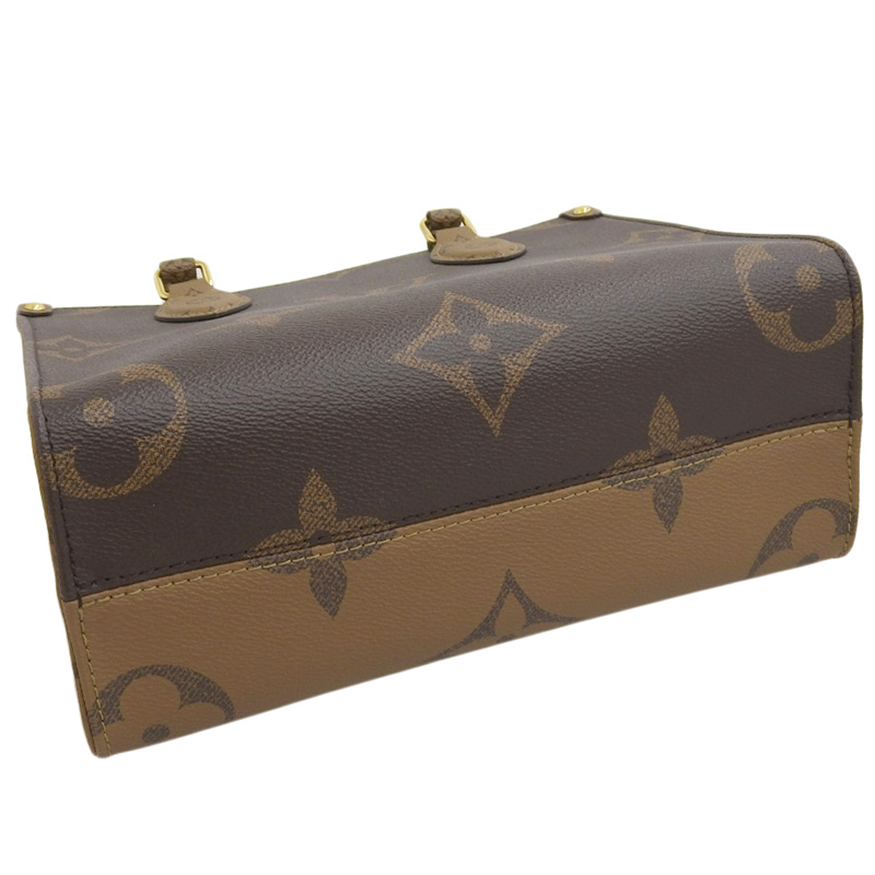 http://ルイヴィトン%20LOUIS%20VUITTON%20モノグラム%20ジャイアントリバース%20オンザゴーPM%202WAY%20ハンド%20ショルダーバッグ%20M46373%20中古%20LV1627