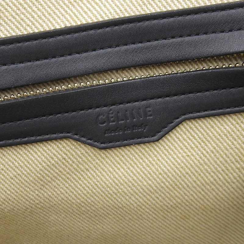 http://セリーヌ%20CELINE%20ラゲージ%20ファントム%20ハンドバッグ%20キャンバス/レザー%20ストライプ%20ベージュ系%20中古%20OB2091