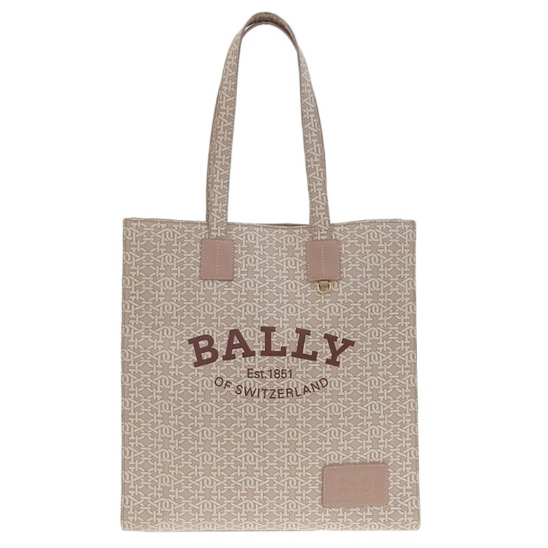 http://バリー%20BALLY%20トートバッグ%20PVC%20ピンク/ホワイト%20中古%20OB2111