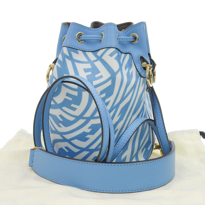 http://フェンディ%20FENDI%20モントレゾールミニ%202WAYバッグ%20ショルダーバッグ%20PVC/レザー%20ブルー%208BS010%20中古%20OB2119