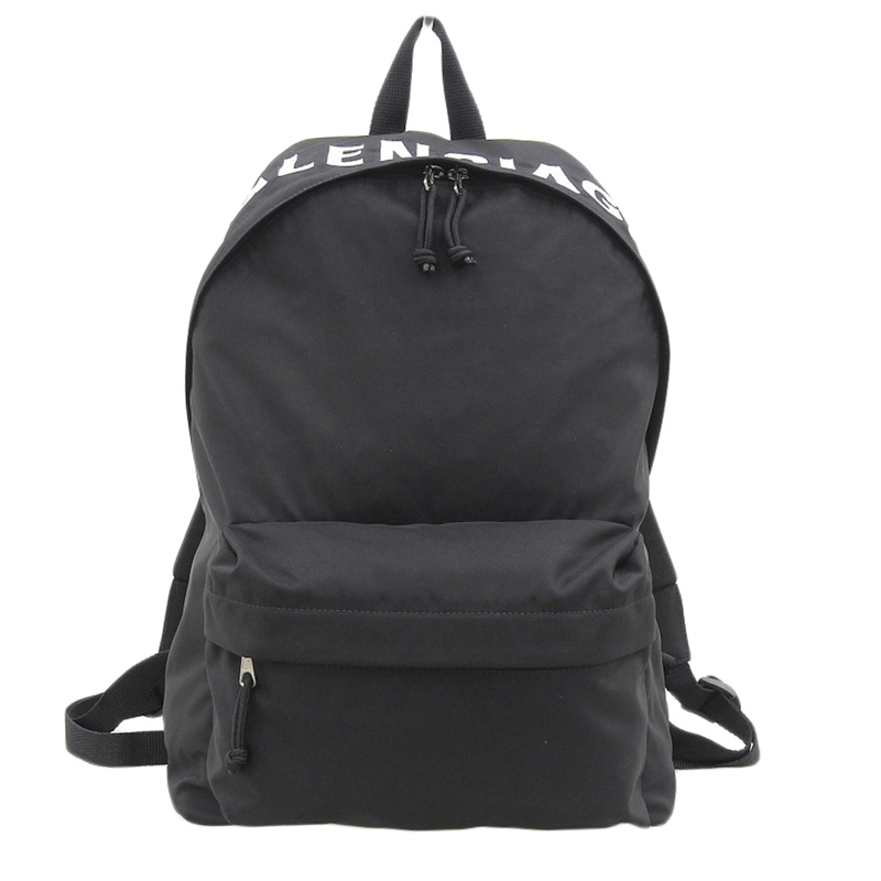 http://バレンシアガ%20BALENCIAGA%20バックパック%20リュックサック%20ロゴ%20ナイロン%20ブラック%20507460%20中古%20OB2122