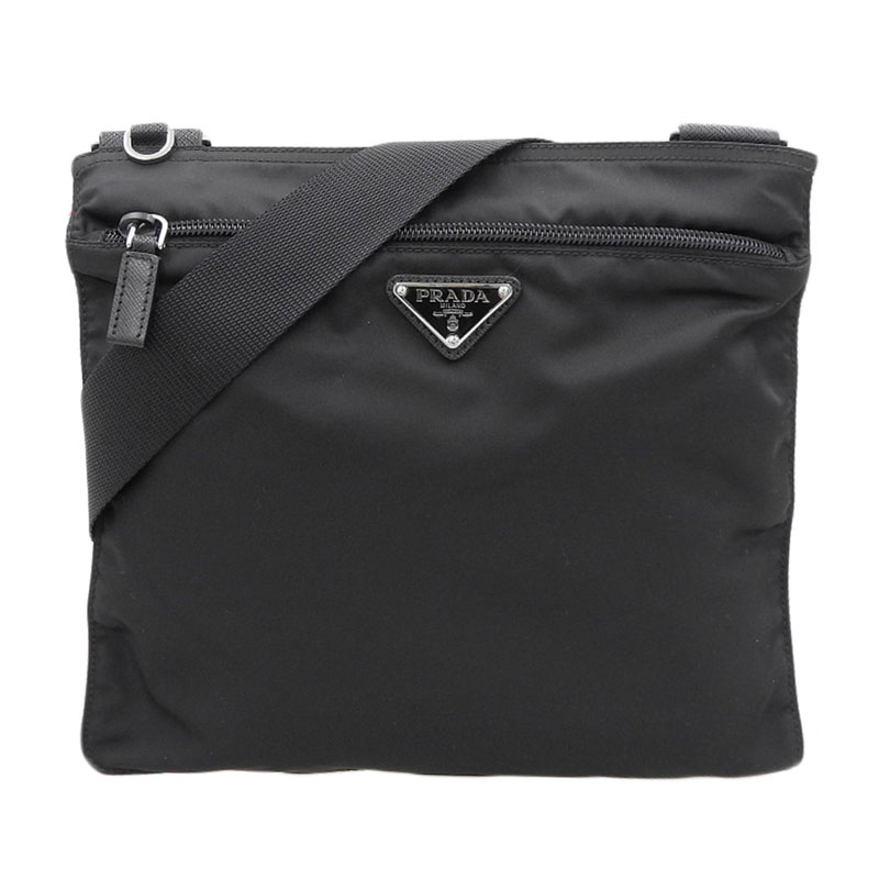 http://プラダ%20PRADA%20ショルダーバッグ%20斜め掛けショルダー%20テスート%20ナイロン/レザー%20ブラック%201BH978%20中古%20OB2169