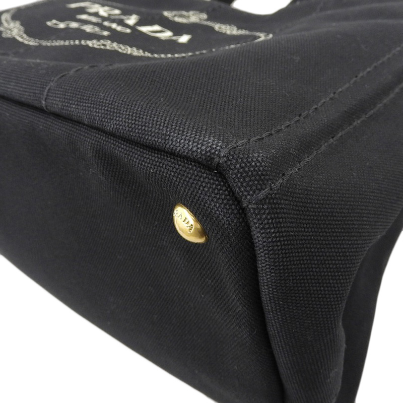 http://プラダ%20PRADA%20カナパ%202WAY%20ハンドバッグ%20ショルダーバッグ%20キャンバス%20ブラック%20中古%20OB2173