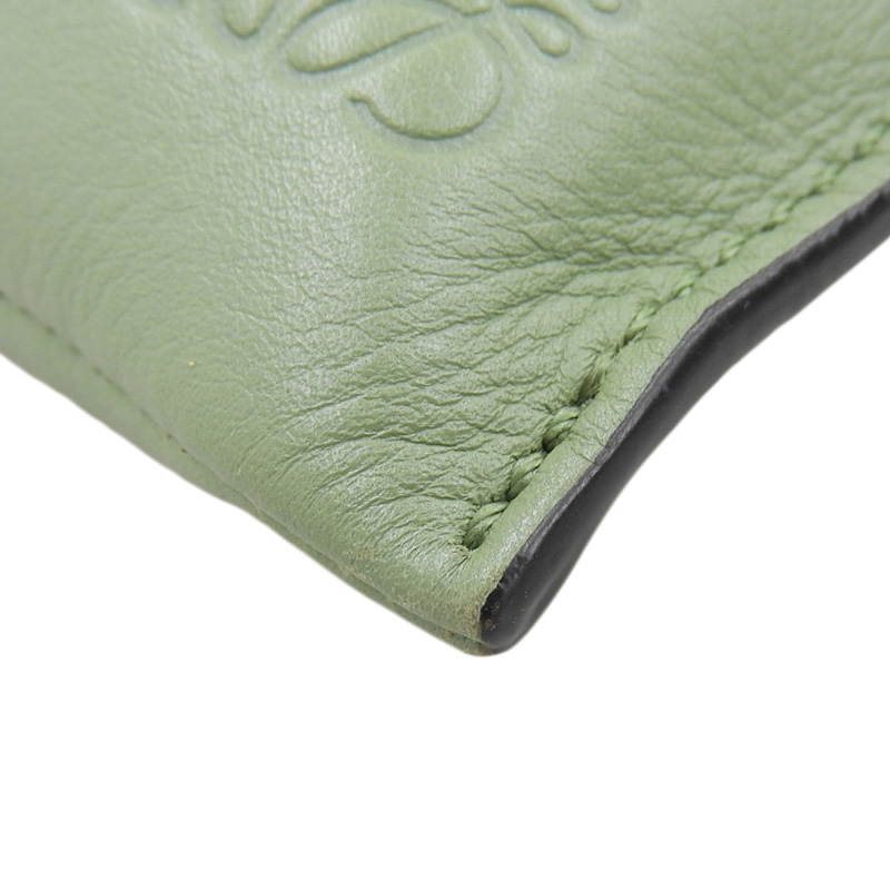 http://ロエベ%20LOEWE%20フラメンコポケット%20ショルダーバッグ%20レザー%20グリーン%20A411F10X01%20中古%20OB2176
