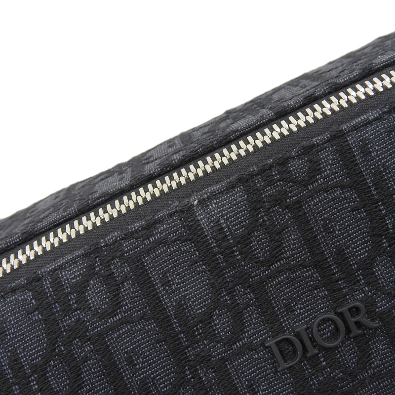 http://ディオール%20CHRISTIAN%20DIOR%20オブリーク%20ショルダーバッグ%20オブリークキャンバス/レザー%20ブラック%201ROPO61YKY%20中古%20OB2198