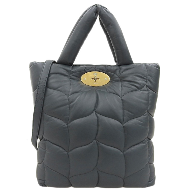 マルベリー MULBERRY ビッグソフティ 2WAYバッグ トートバッグ ショルダーバッグ ナッパレザー グリーン 中古 OB2201