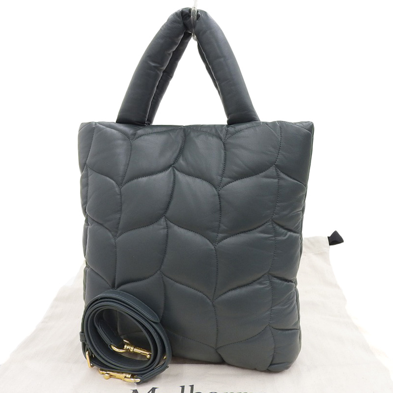 http://マルベリー%20MULBERRY%20ビッグソフティ%202WAYバッグ%20トートバッグ%20ショルダーバッグ%20ナッパレザー%20グリーン%20中古%20OB2201