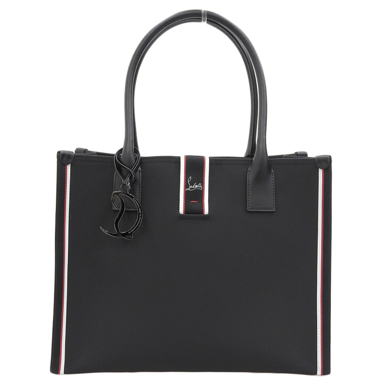 クリスチャンルブタン CHRISTIAN LOUBOUTIN トートバッグ ナイロン/レザー ブラック BMW300台限定モデル 美品 OB2202