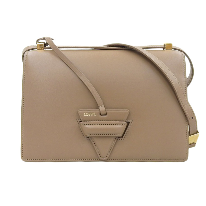 ロエベ LOEWE バルセロナ ショルダーバッグ レザー ブラウン A532M15X02-2270 中古 OB2205